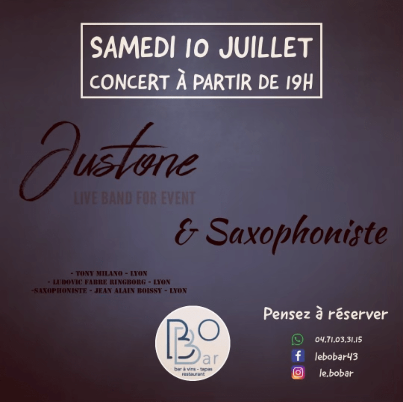 evenement concert bobar le puy en velay